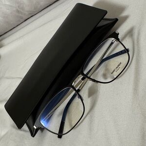 Saint Laurent Black Metal Frame Optical Glasses ( NWOT)